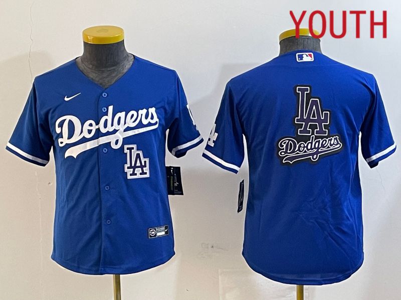 Youth Los Angeles Dodgers Blank Blue Game 2024 Nike MLB Jersey style 12187->women mlb jersey->Women Jersey